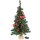 Bambelaa! Weihnachtsbaum Künstlich Mit Beleuchtung Geschmückt Tannenbaum Dekoriert Christbaum Beleuchtet LED 75cm Rot